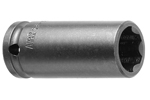 1/2'' Square Drive Sockets, Metric, Surface Drive, Long Length
