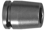 1'' Square Drive Sockets, SAE, 6 Point, Extra Long Length