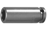 3/8'' Square Drive Sockets, SAE, 6 Point And Double Hex, Thin Wall, Long Length
