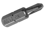 Apex Phillips 1/4'' Hex Insert Bits Reduced Tips For Limited Clearance