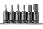 Apex 3/8'' and 1/2'' Hex-Allen Bit and Adapter Sets (Metric)