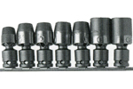 3/8'' Square Drive Universal Wrench Set, Metric, 6 Point
