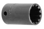 Square Drive Sockets For Spline Fasteners