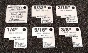 OM2-1522-B Aerospace 'B' Hi-Lok Protrusion Gauge - Black Markings