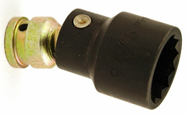 USD250-56 1/4'' Square Drive Low Profile Swivel Socket, 12 Point